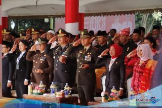 Kapolres Hadiri Upacara HUT RI di Lapangan Alun-alun Tengku Amir Hamzah